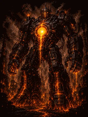 Arte de Scorchscale Infernal